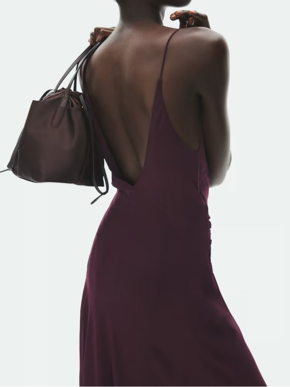 Fall Trend Color Plum Chiffon Dress - NWT, size L/XL